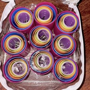 Hair curlers with clips. 54 different size curlers Never used.